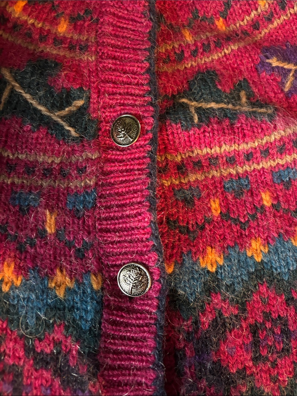 Vintage Woolrich Wool/Mohair Cardigan M. 90's vibes - Picture 4 of 6